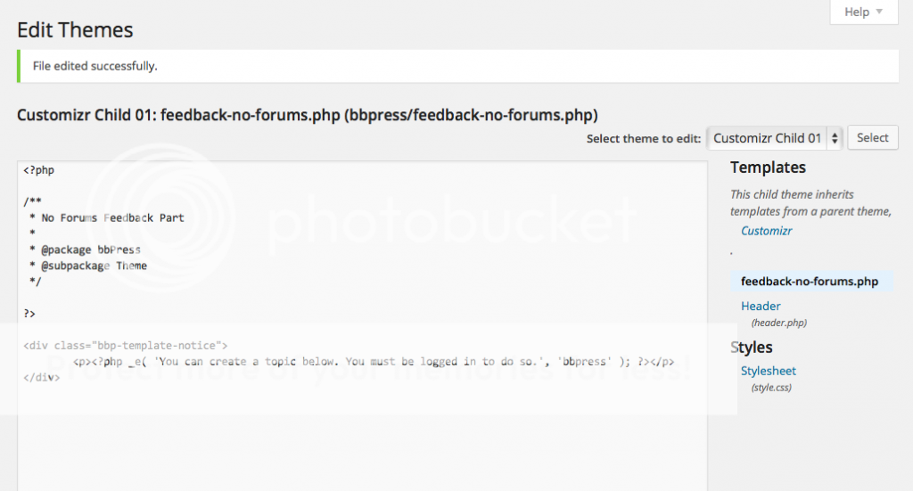 Wordpress settings