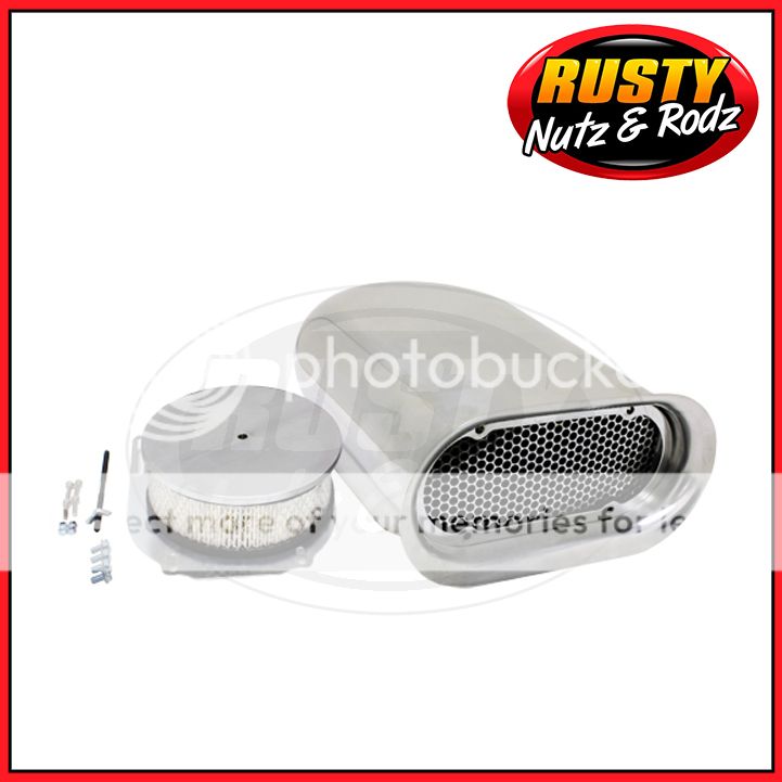 AIR CLEANER SINGLE 4 BARREL SCOOP HILBORN STYLE SMOOTH eBay