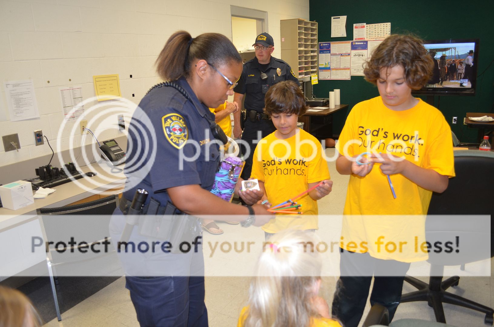 Gifts for the kids from the very generous officers at The Village PD